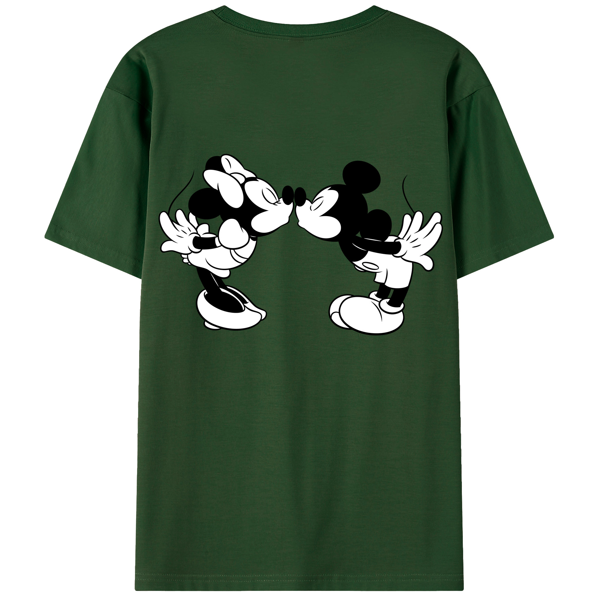 （画像用） ミッキーマウス Mickey Mouse 綿100％半袖Tシャツ（背面プリント）